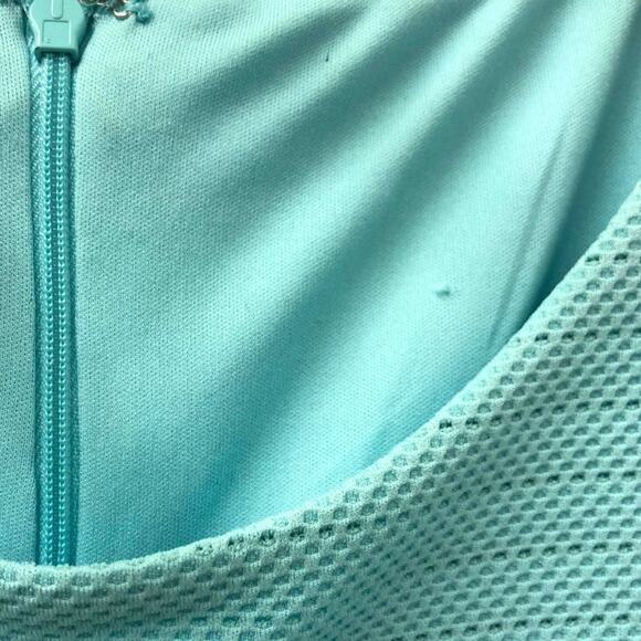 Muse Seafoam Aqua Green Cap Sleeve Sheath Dress size 12 Women's - Picture 5 of 5